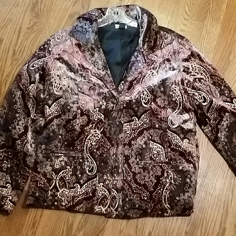 Beautiful Chicos velvet soft jacket